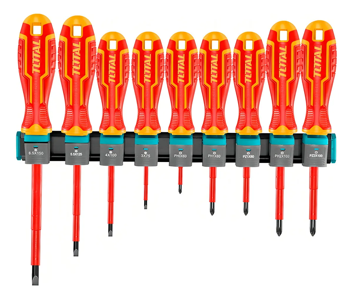Set Destornilladores Eléctricos Aislado 9pcs TOTAL THTIS596