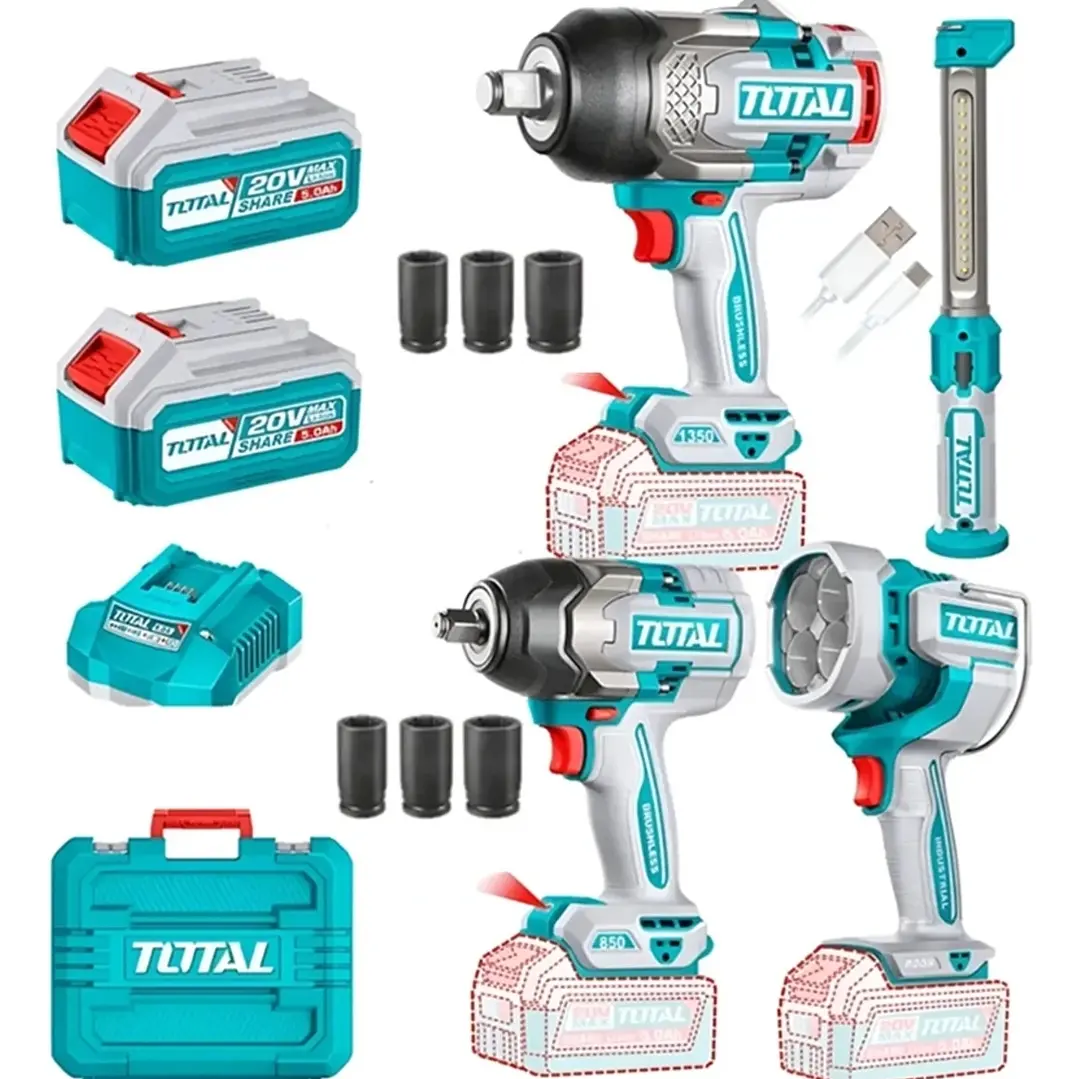 Kit llave de impacto 850nm Y 1350nm + 2 lámparas