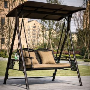 SILLA COLGANTE CON LUZ SOLAR 2 CUERPOS